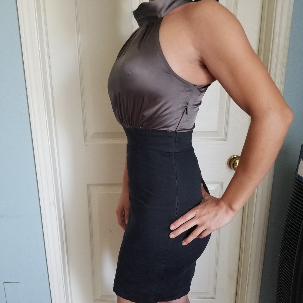 Satin top dress